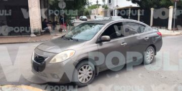 Choque por omisión de alto deja una mujer lesionada en Ciudad Victoria, Tamaulipas